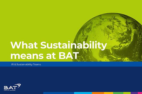 What Sustainability means at BAT